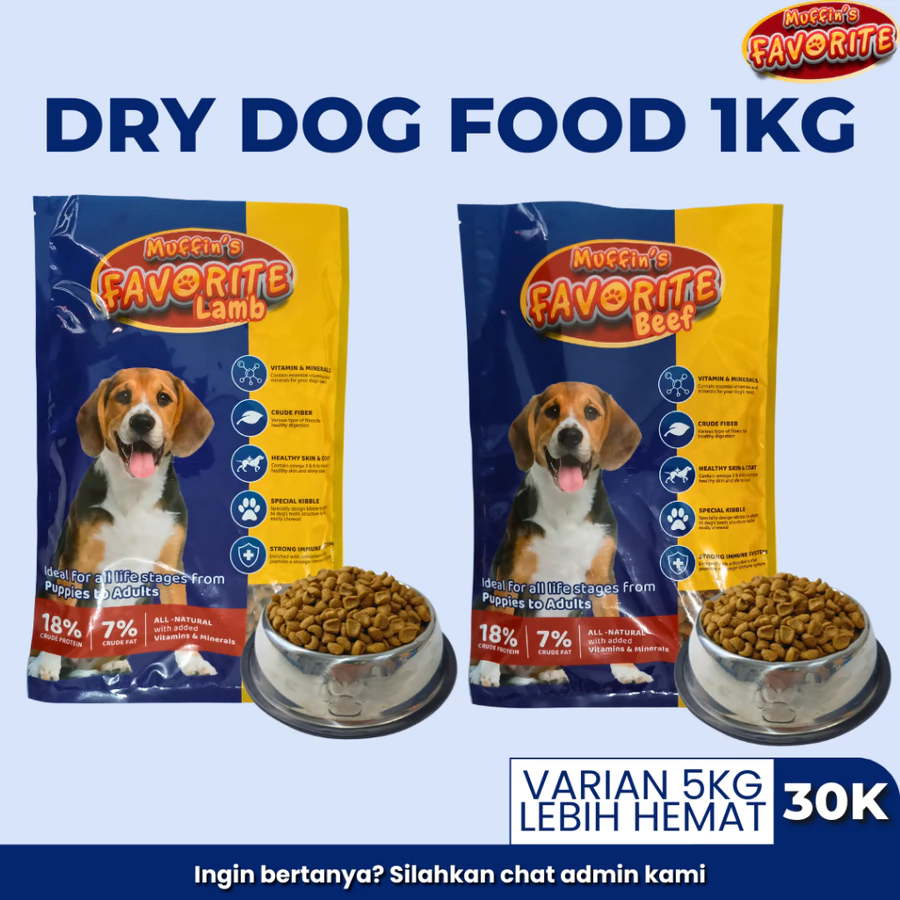 Favorite 1Kg Makanan Anjing Dry Dog Food